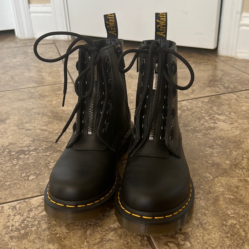 Dr. Martens 1460 Front Zipper Boot - Worn Once!  Size 8 US/39 EU